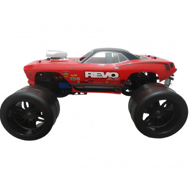 AUTOMODELO TRAXXAS NITRO REVO MOTOR TRX 3.3 RÁDIO 2.4GHZ 3 CANAIS 4X4 COM RÉ PARTIDA ELETRICA COMPLETO SEMINOVO REVISADO 5309